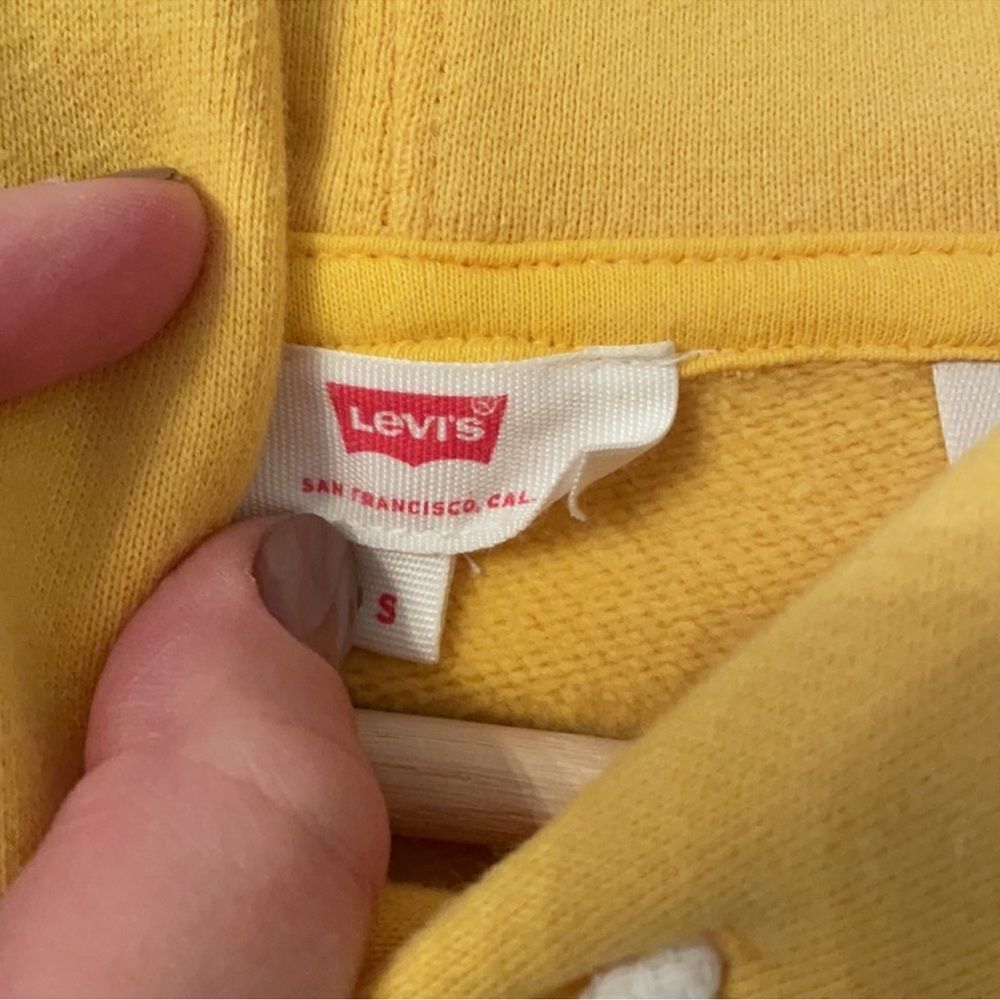 LEVIS vintage cropped top hoodie sweater S - Picture 4 of 5
